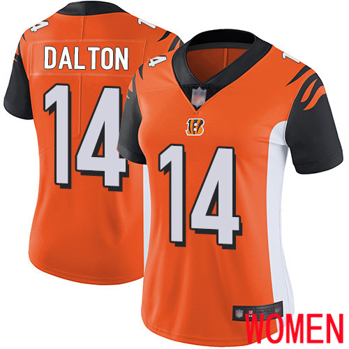 Cincinnati Bengals Limited Orange Women Andy Dalton Alternate Jersey NFL Footballl 14 Vapor Untouchable